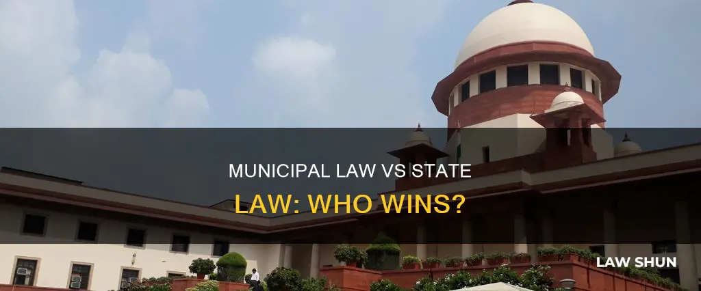 can state law override mhnicipal law