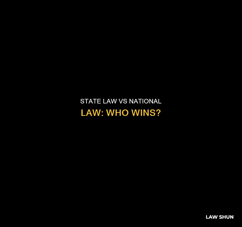 can state law preempt naional law