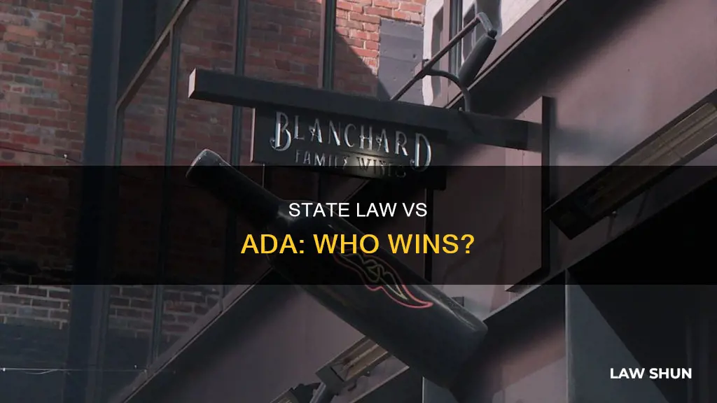can state law trump ada law
