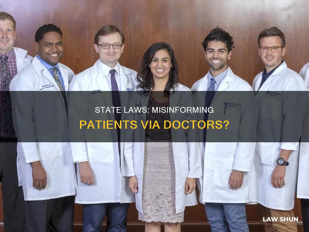can state laws make doctors say incorrect advice