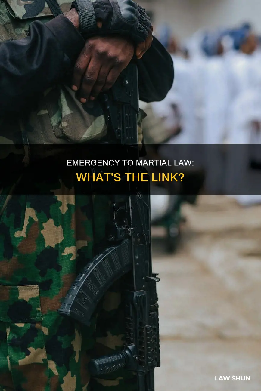 can state of emergency lead to martial law