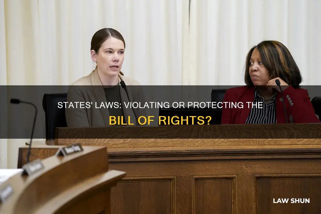 can states pass laws that violate the bill of rights