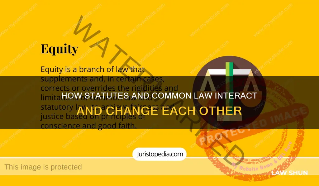 can statutory law change common law