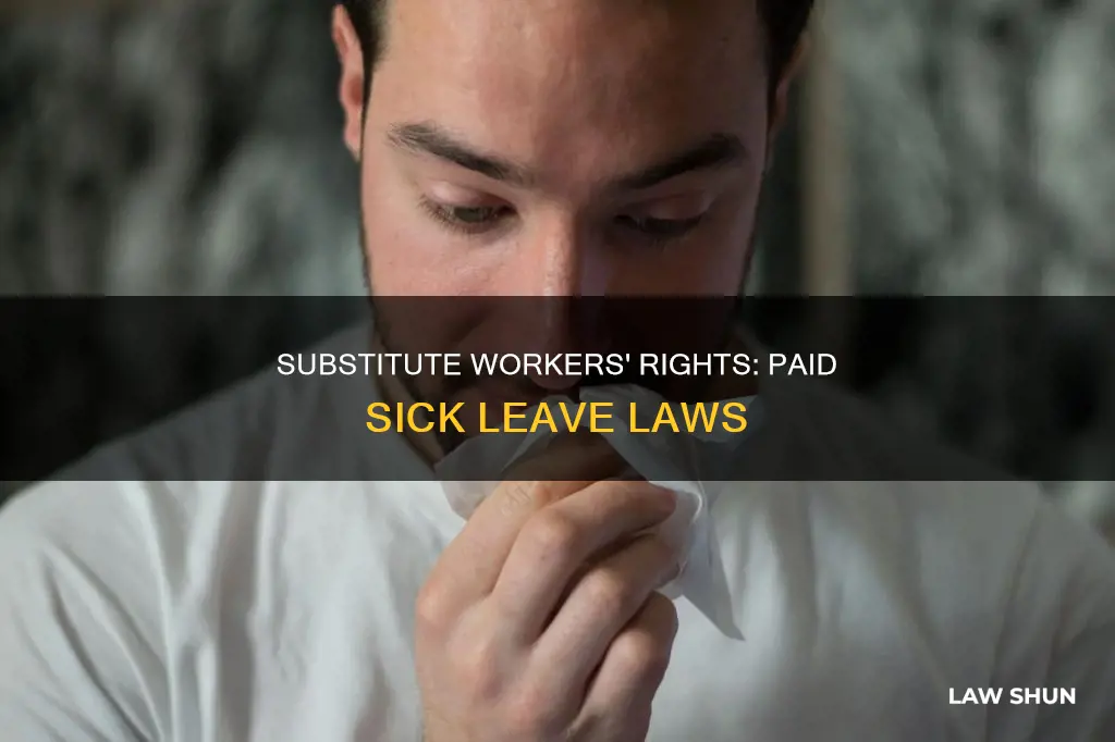 can substitutes earn paid sick leave law