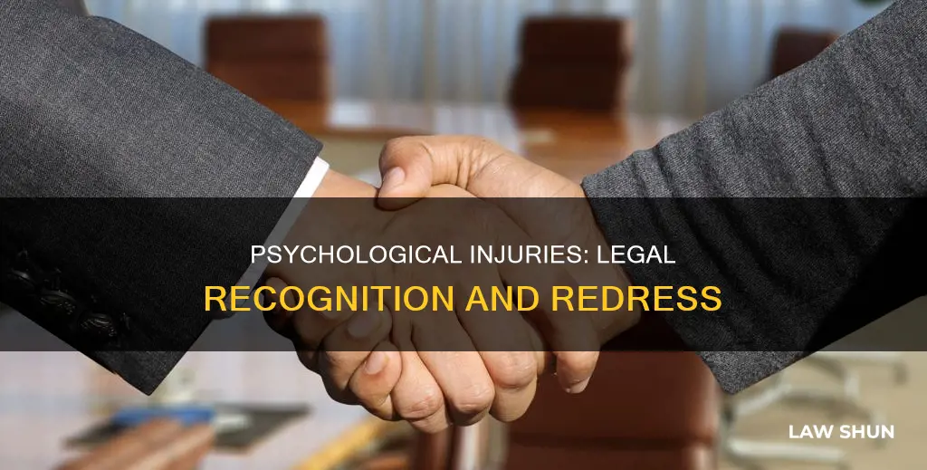 can suffering injury be psychological in law