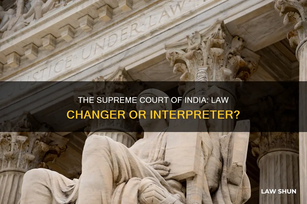 can supreme court of india change laws