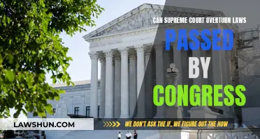 The Supreme Court: Can They Overturn Congressional Laws?