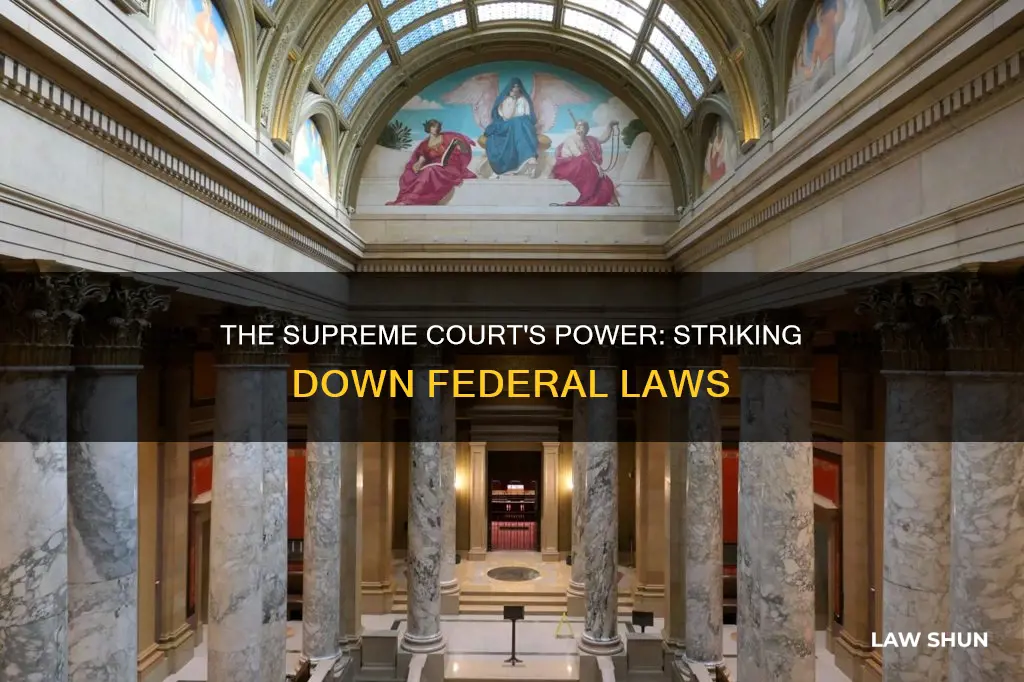 can supreme court strike down federal law