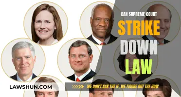 The Supreme Court: Striking Down Laws?