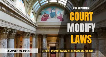 The Supreme Court's Power: Modifying Laws