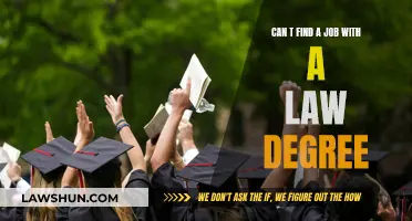 Job Hunting Blues: Law Degree, No Work