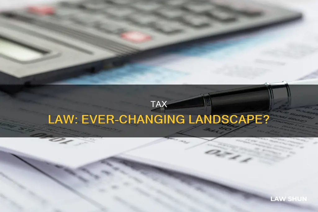 can tax law change again