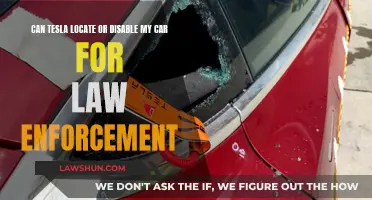Tesla's Power: Locating and Disabling Cars for Law Enforcement
