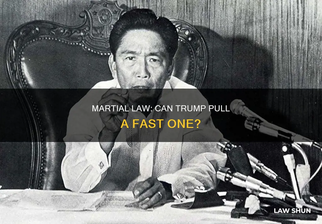 can teump declare martial law