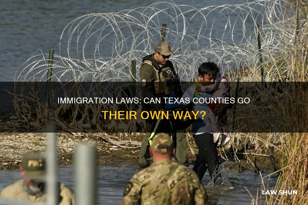 can texas counties have own imagration laws
