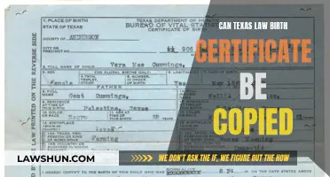 Texas Birth Certificate: Copying Legality Explained