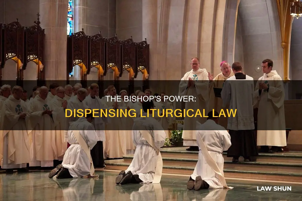 can the bishop dispense liturgical law