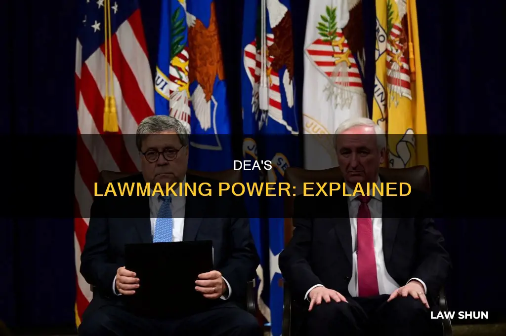 can the dea make laws