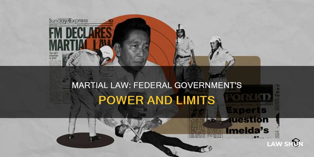 can the federal government declare martial law