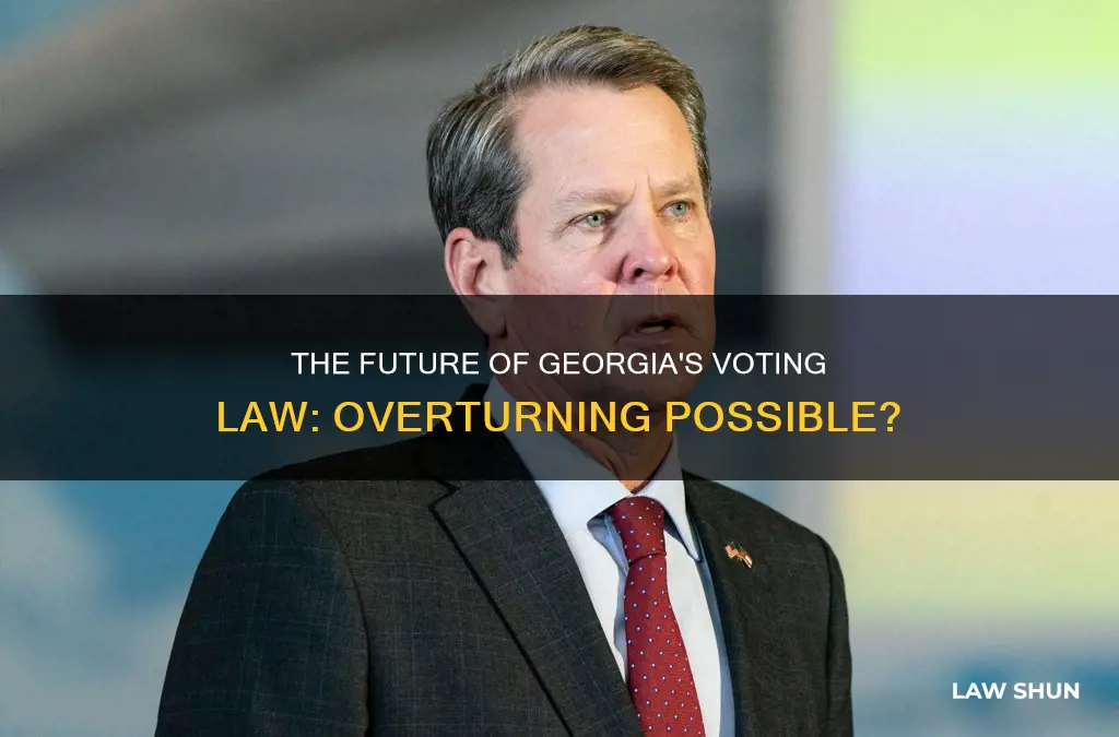 can the georgia voting law be overturned