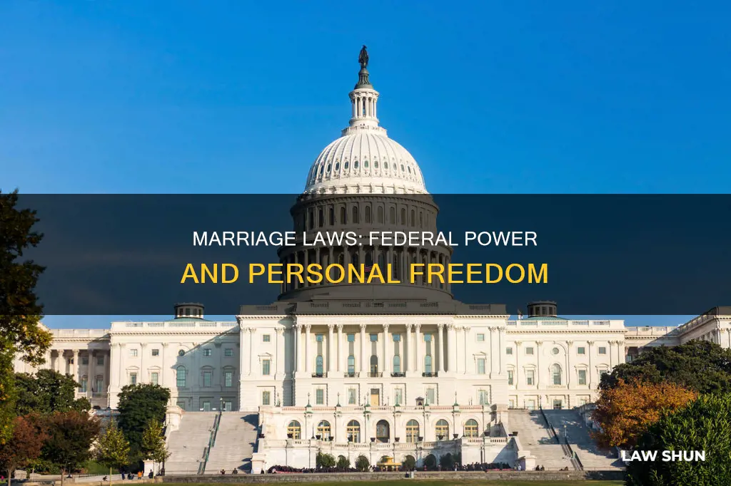 can the government make federal laws about maraige