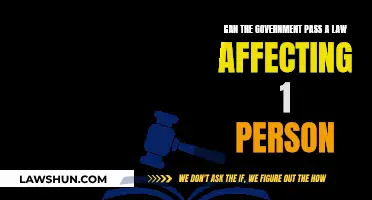 The Government's Power: Laws for One Person?