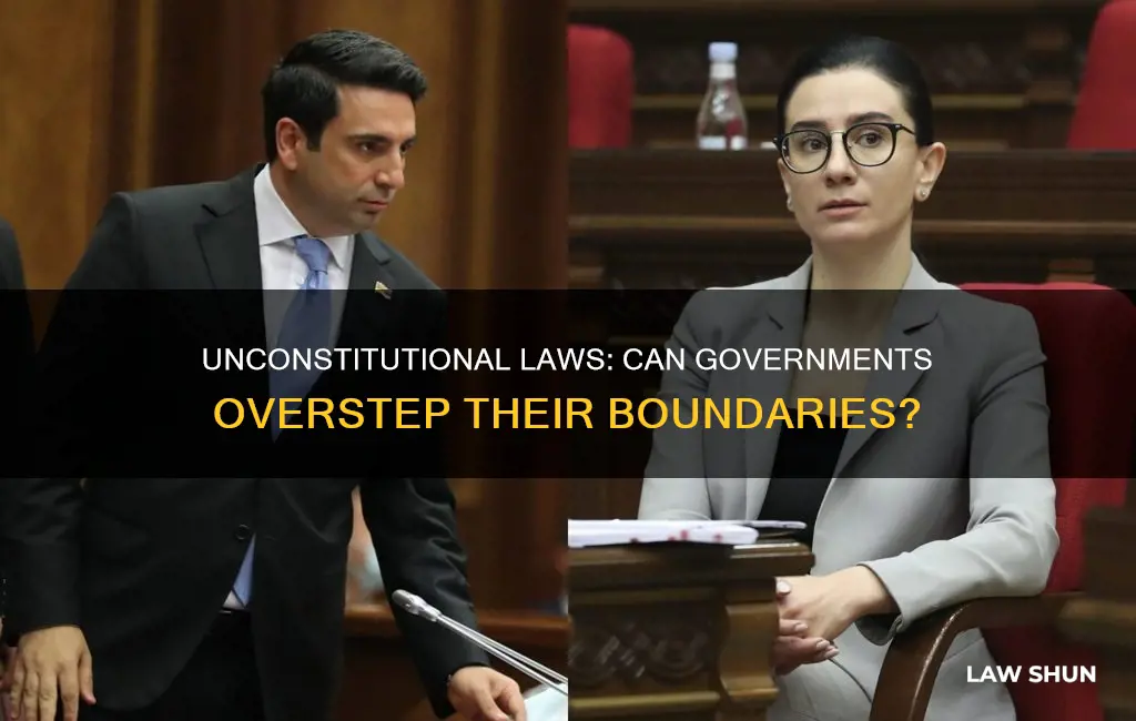 can the government pass an unconstitutional law