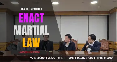 Martial Law: Governor's Power and Limitations