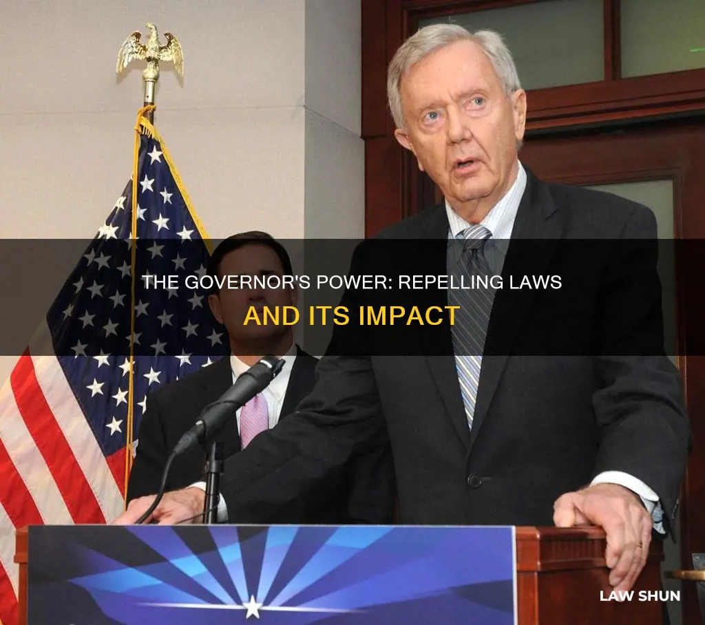 can the governor repel a law