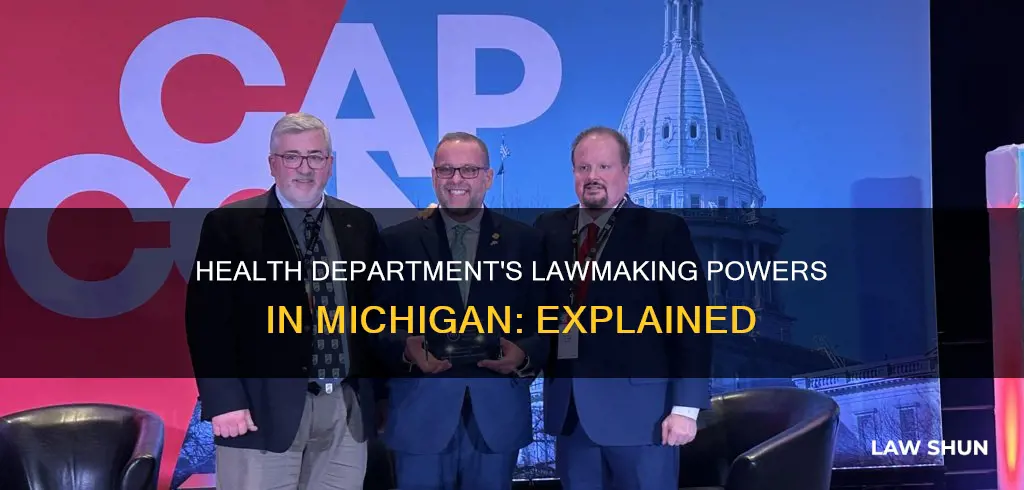 can the health department make laws in michigan