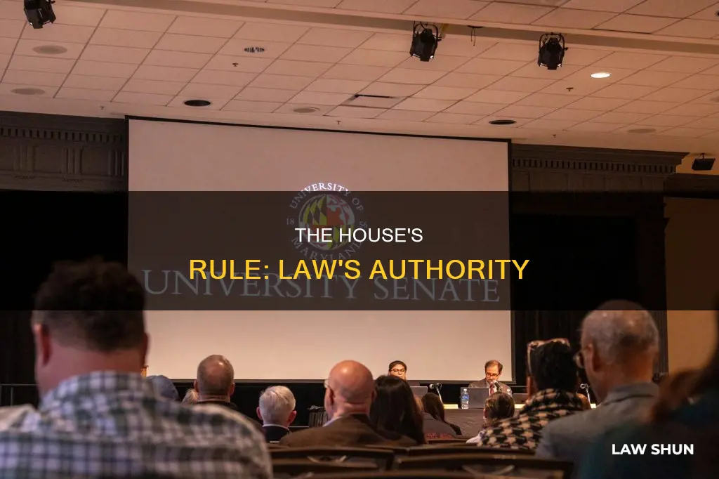 can the house delegate its rule making process to law