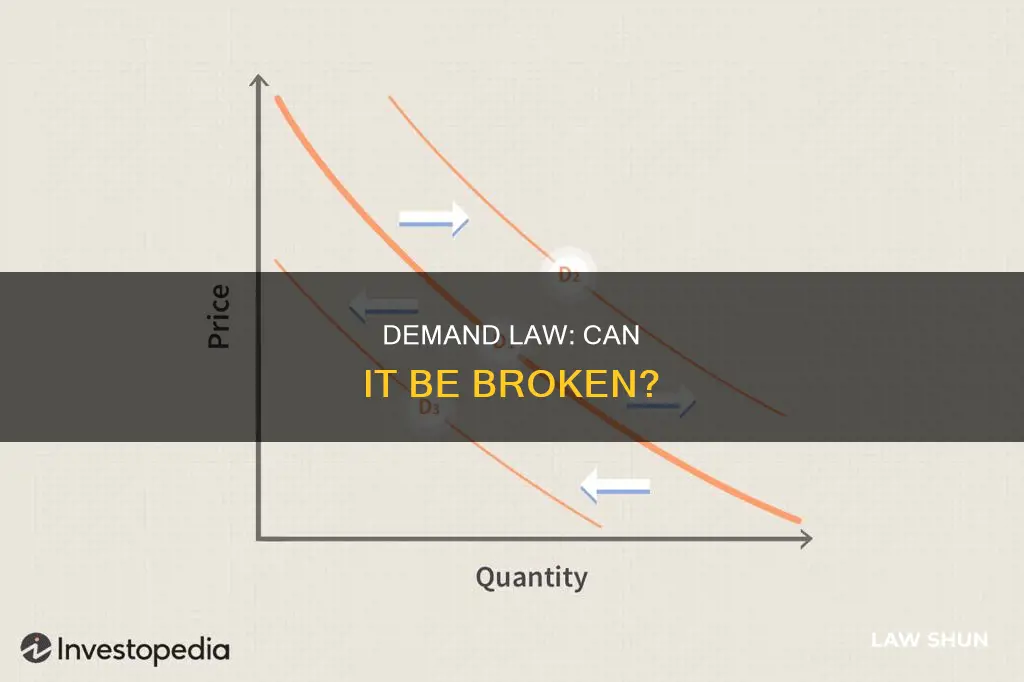 can the law of demand be broken