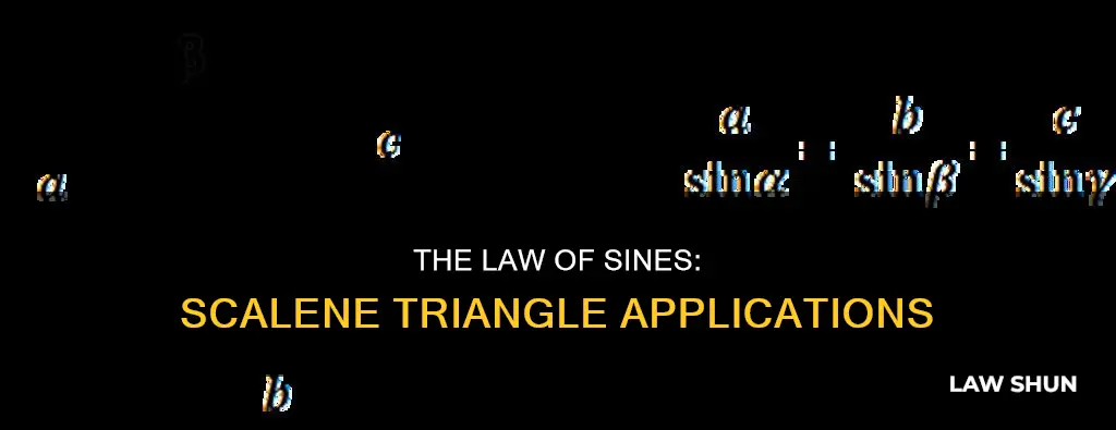 can the law of sines be applied to scalene triangles