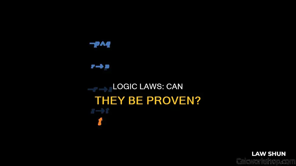 can the laws of logic be proven