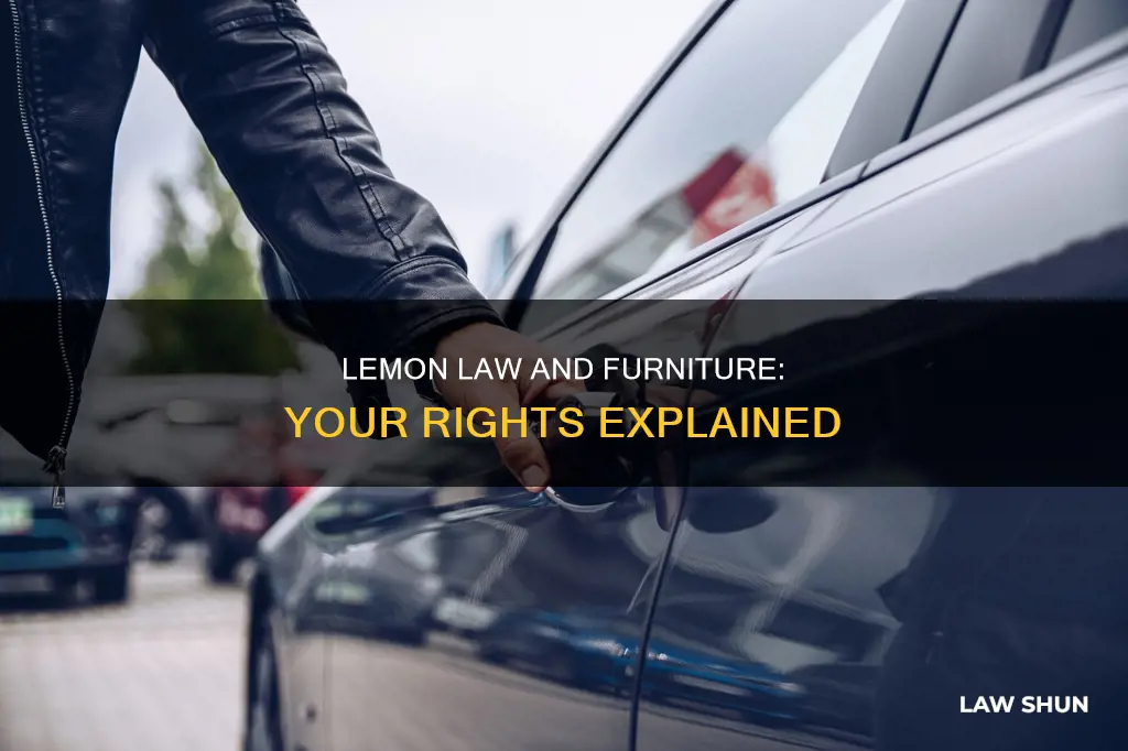 can the lemon law be used with furniture