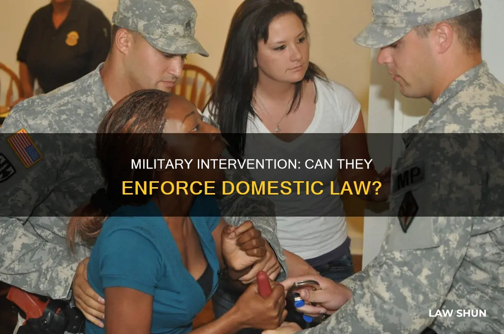can the military enforce domestic law