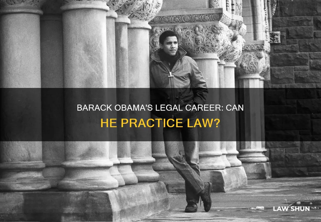 can the obamad practice law
