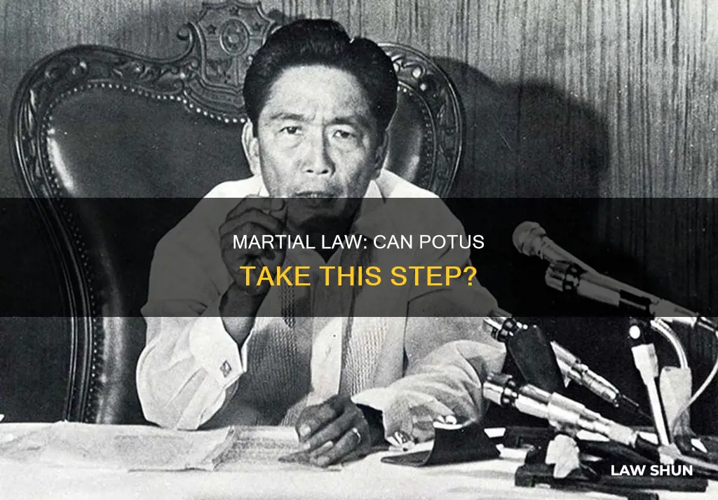 can the potus declare martial law