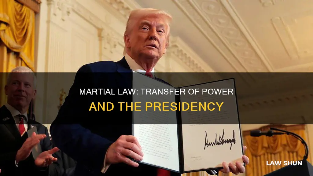 can the presidency be passed during martial law