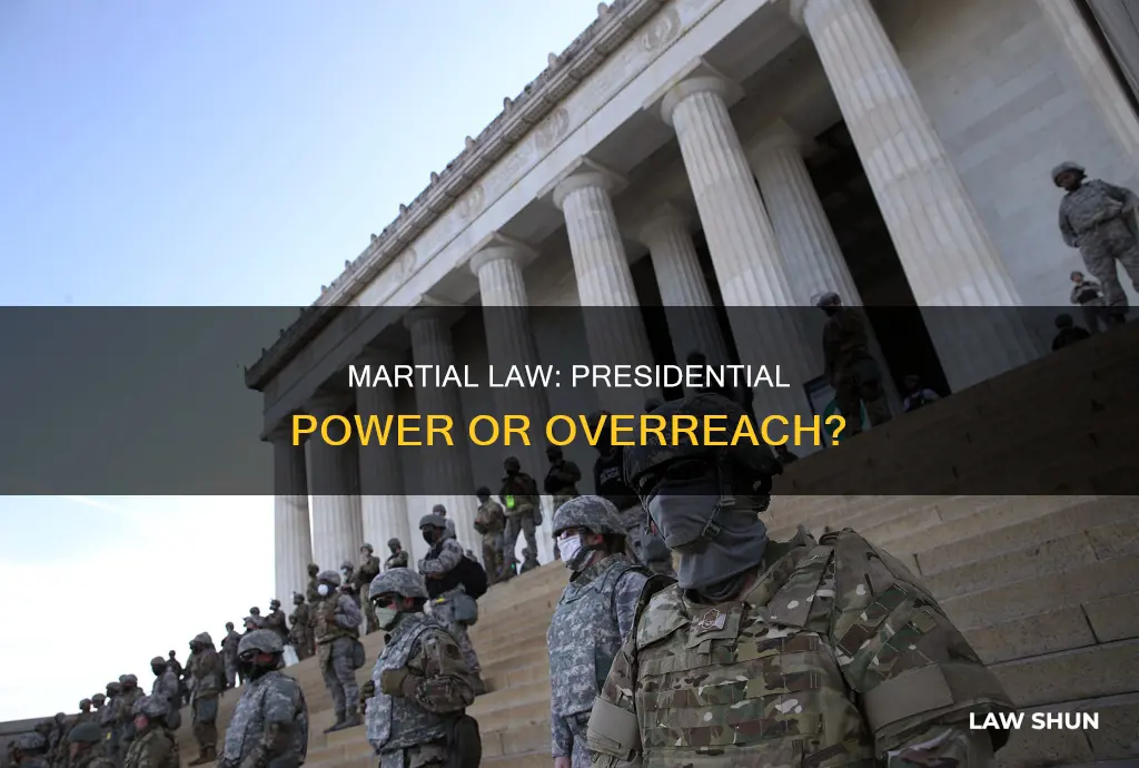 can the president alone enforce martial law