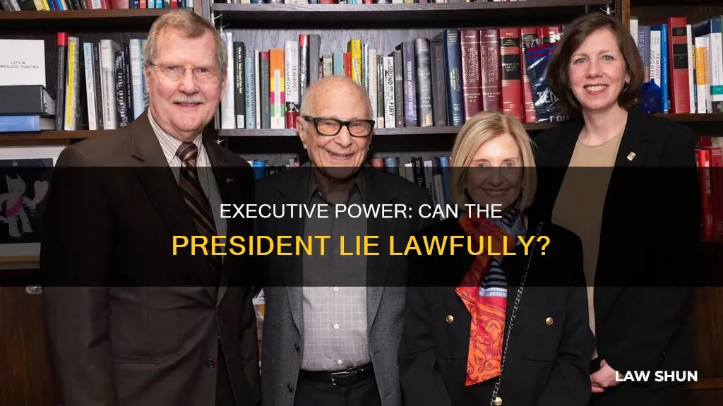 can the president break the law by lying
