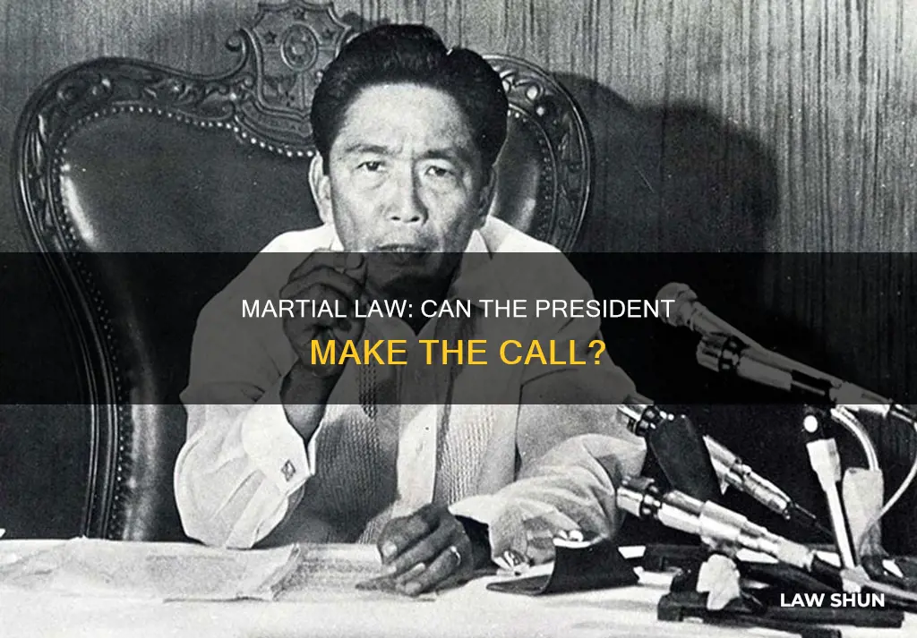 can the president call for marshall law