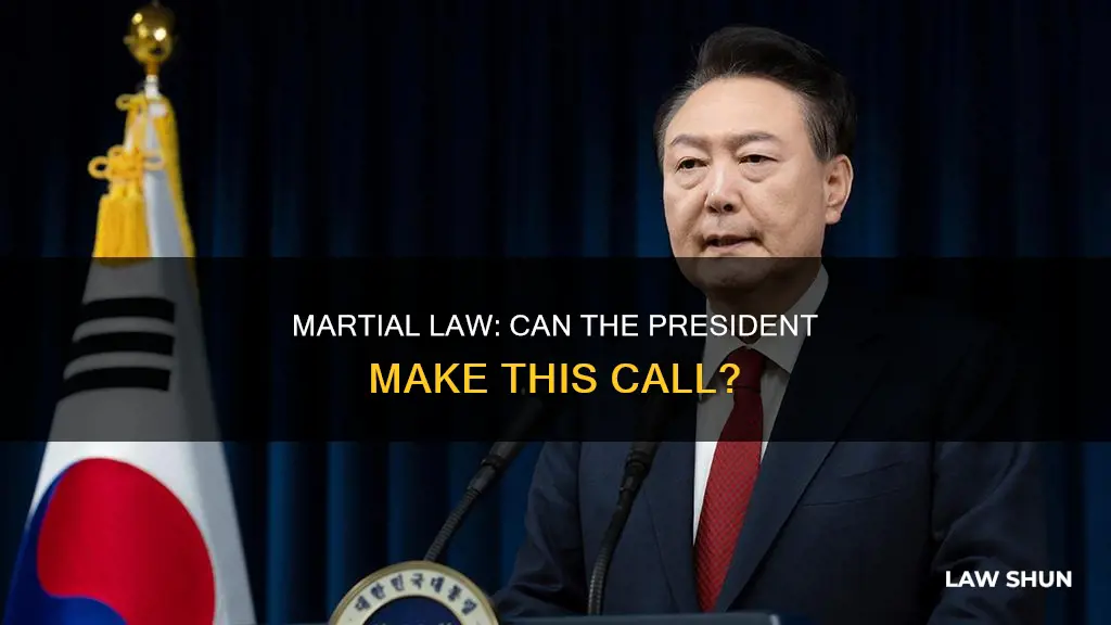 can the president call for martial law