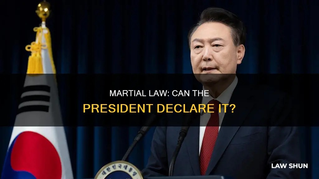 can the president declar martial law