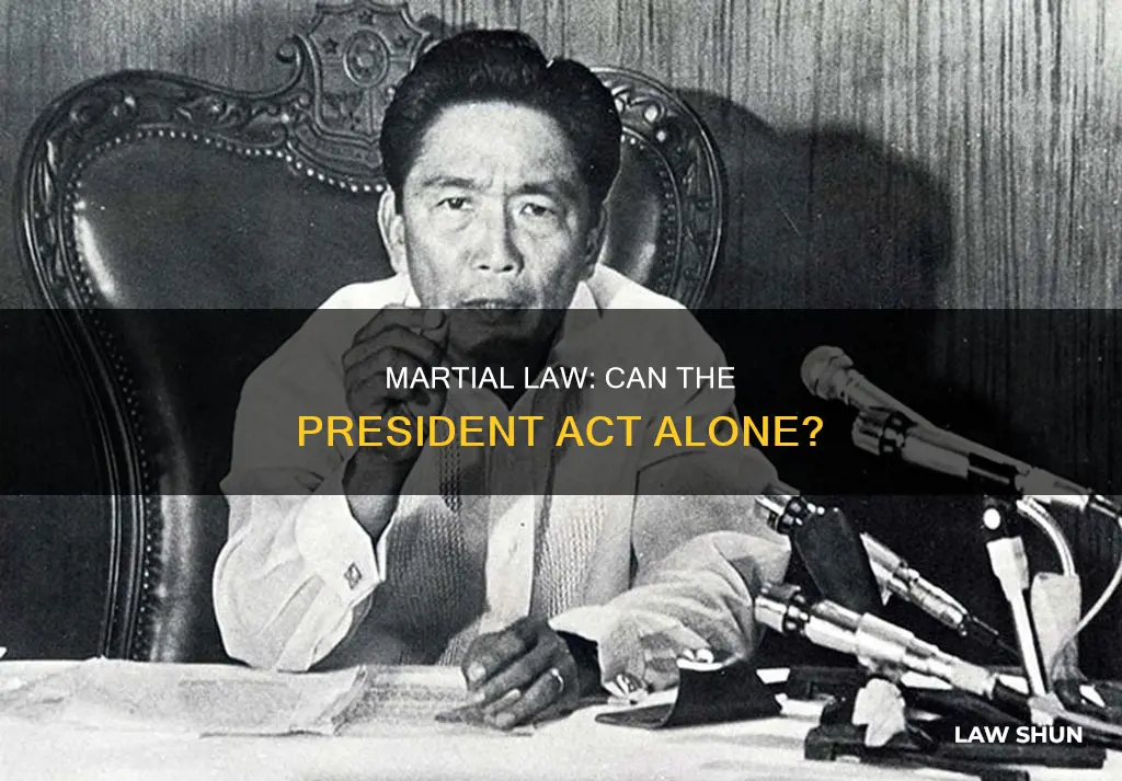 can the president declare marshal law without congress
