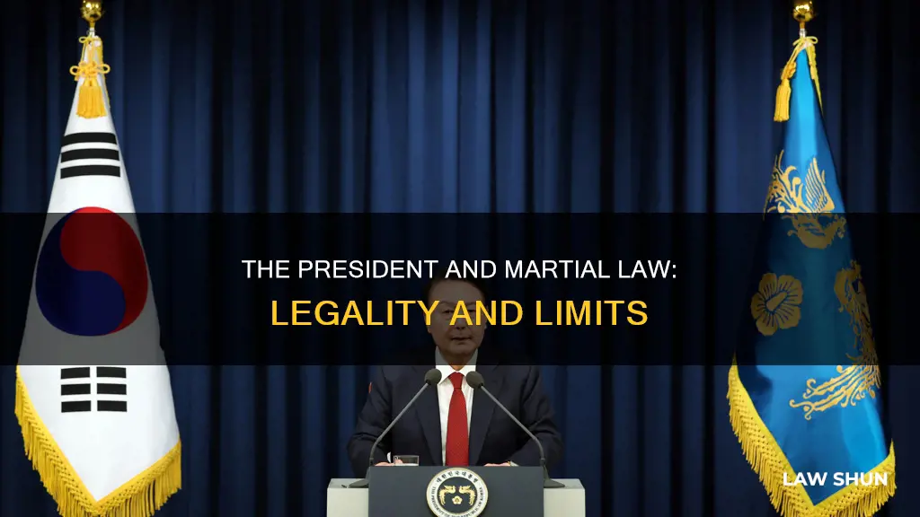 can the president declare marshall law