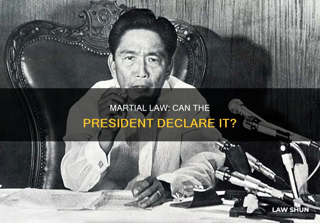 can the president declare martial law during a national emergency