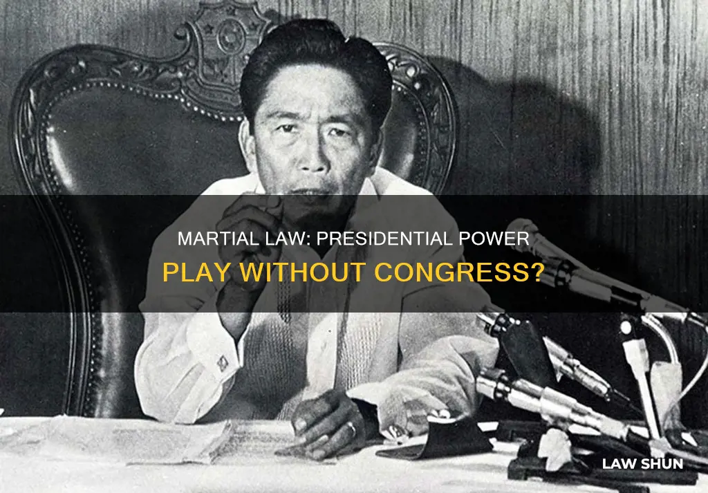 can the president enact martial law without congress