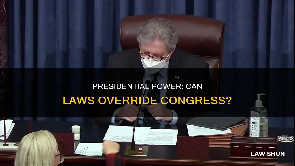 can the president make laws to override congress