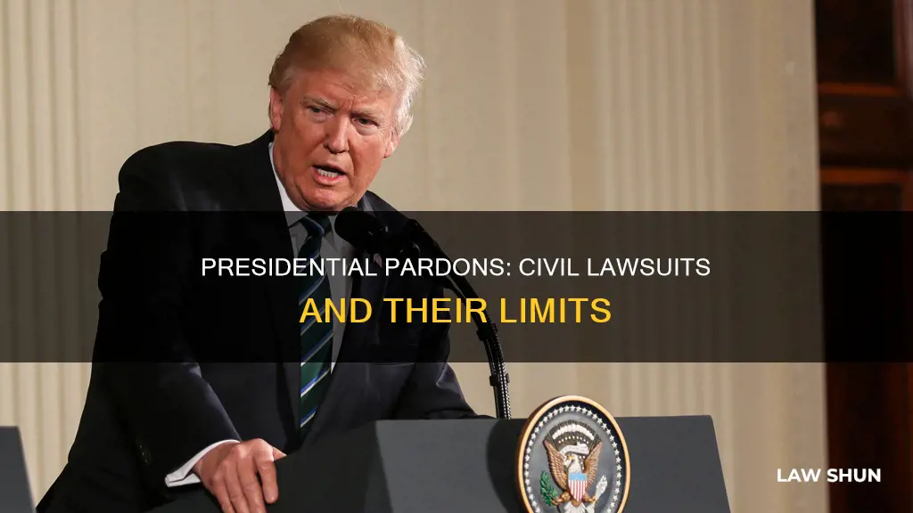 can the president pardon someone for civil law suits